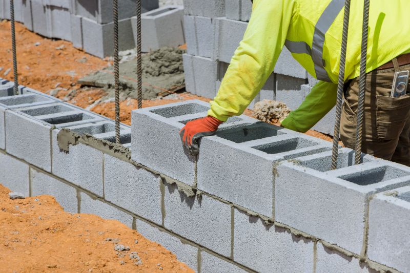 Concrete Blocks Installation detail