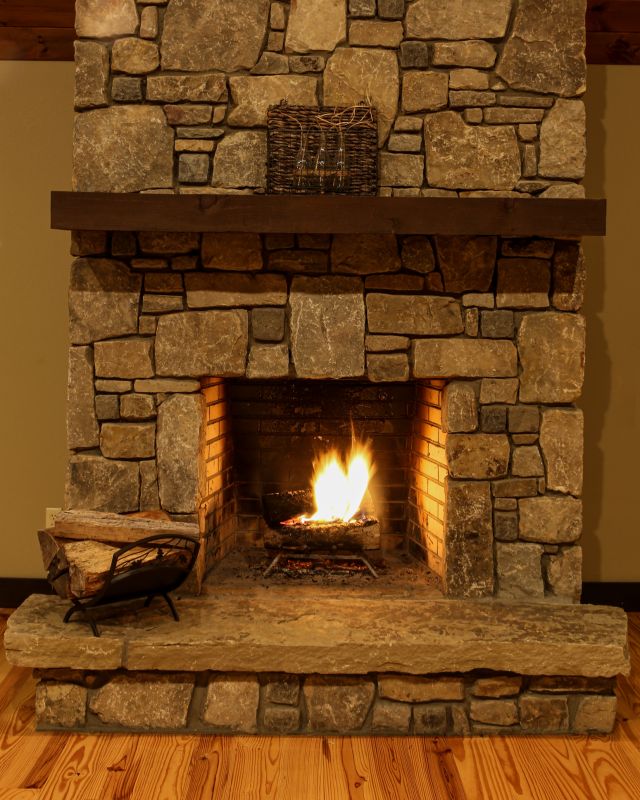 Stone Chimney Installation detail