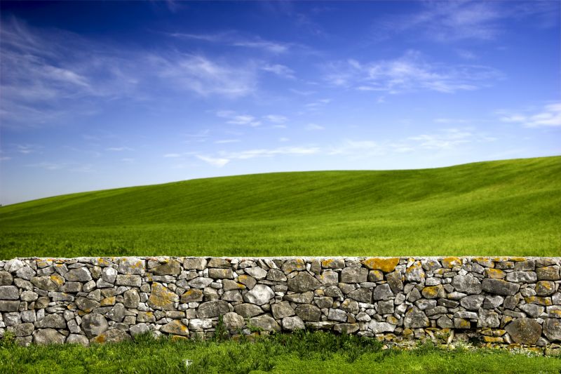 Stone Wall Hardscaping detail